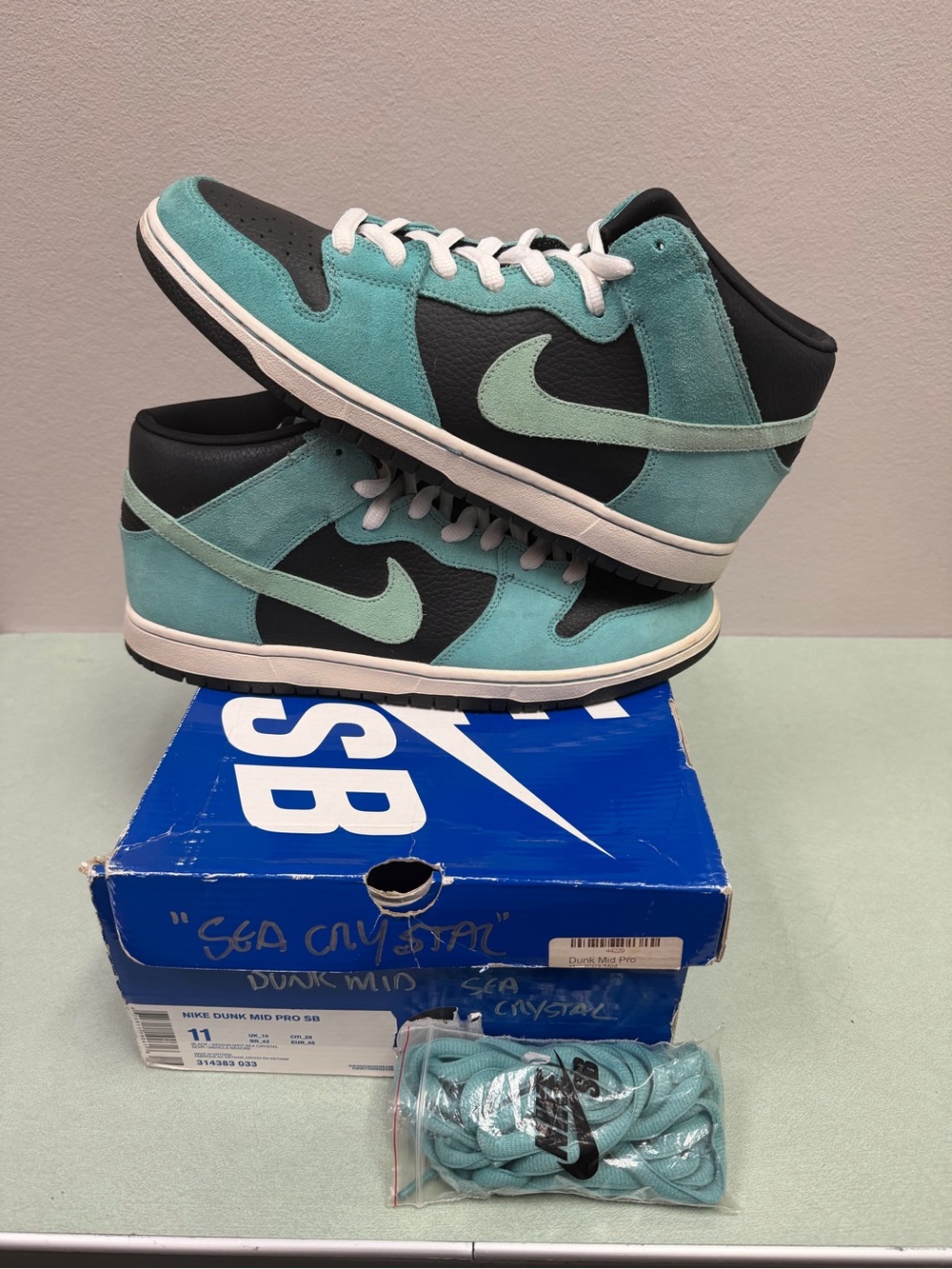 Nike SB Dunk Mid Sea Crystal Size 11 M